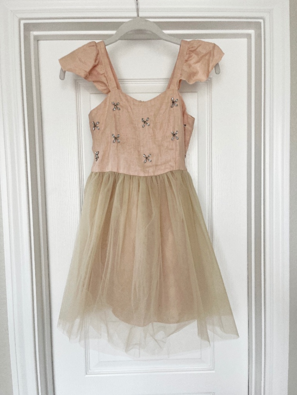 Original Mia Joy/Joyfolie Pink Flutter Dress Size 10/11